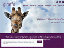 Tablet Screenshot of giraffedesign.co.uk